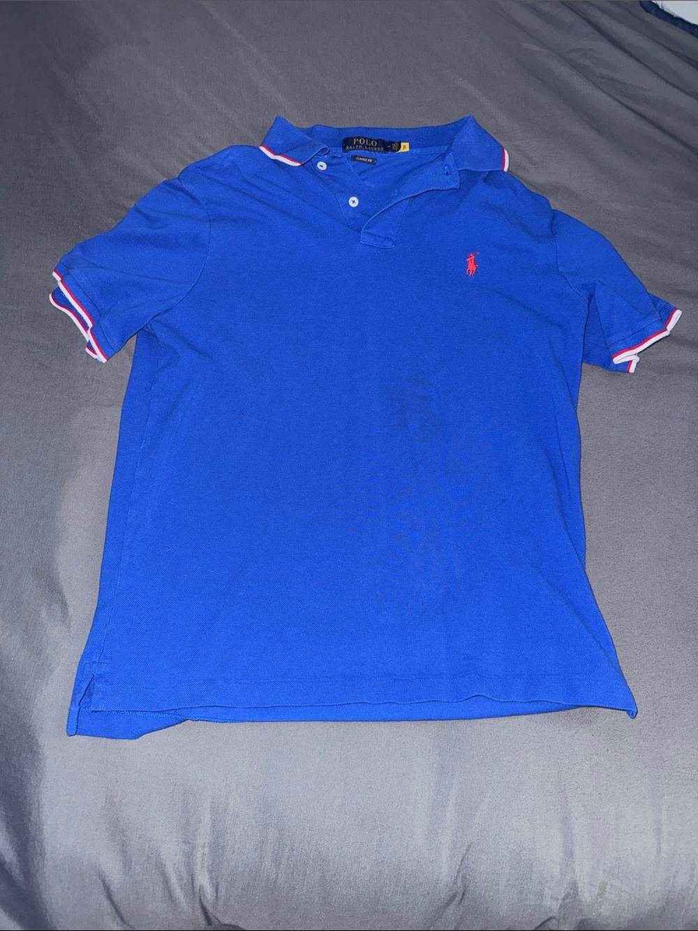 Ralph Lauren Blue Polo with Red Pony